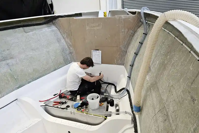 In-house hull construction In-house hull construction